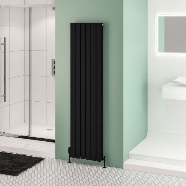 Eastbrook Warrington Type 20 1800 x 456 Matt Black Designer Radiator #2