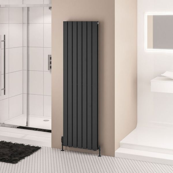 Eastbrook Warrington Type 20 1800 x 532 Matt Anthracite Designer Radiator #2