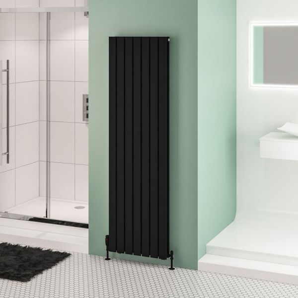 Eastbrook Warrington Type 20 1800 x 532 Matt Black Designer Radiator #2