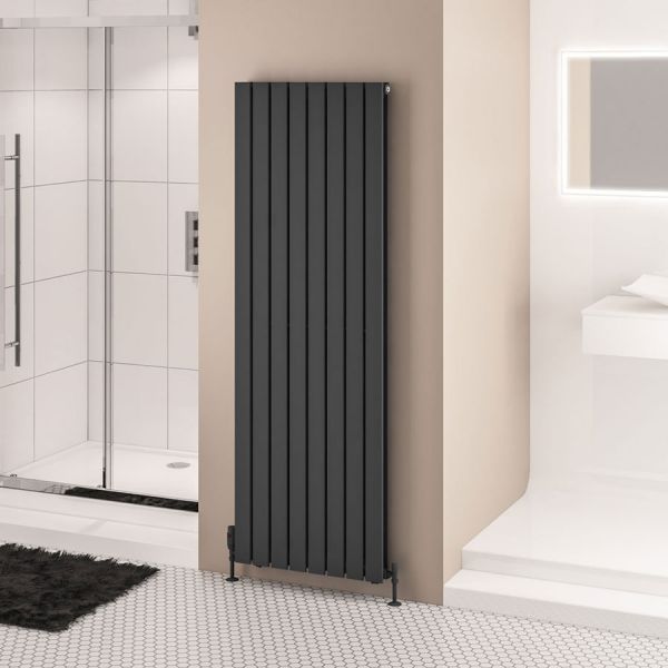 Eastbrook Warrington Type 20 1800 x 608 Matt Anthracite Designer Radiator #2