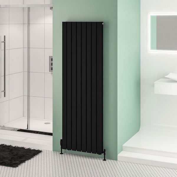 Eastbrook Warrington Type 20 1800 x 608 Matt Black Designer Radiator #2