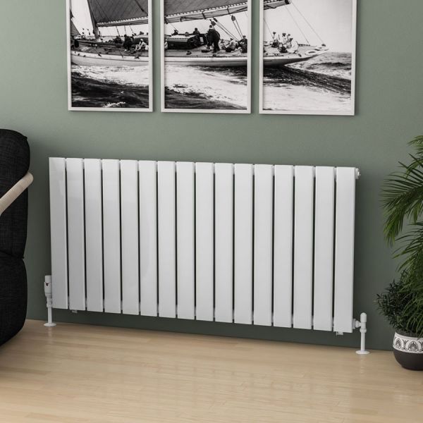 Eastbrook Warrington Type 10 600 x 1212 Gloss White Designer Radiator #2