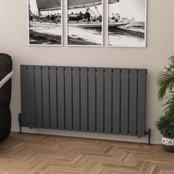Eastbrook Warrington Type 10 600 x 1212 Matt Anthracite Designer Radiator #2