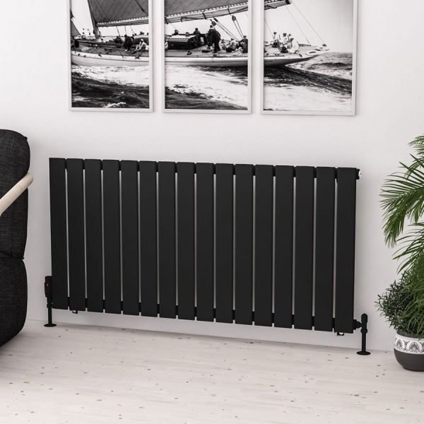 Eastbrook Warrington Type 10 600 x 1212 Matt Black Designer Radiator #2