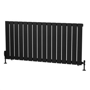 Eastbrook Warrington Type 10 600 x 1212 Matt Black Designer Radiator
