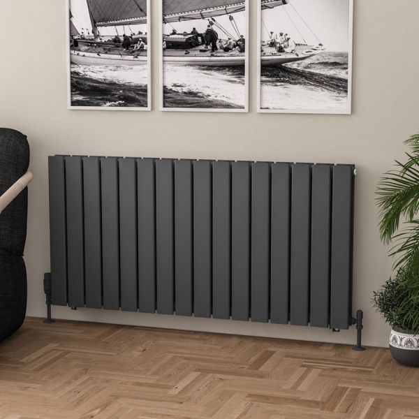 Eastbrook Warrington Type 20 600 x 1216 Matt Anthracite Designer Radiator #2
