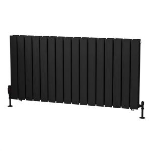 Eastbrook Warrington Type 20 600 x 1216 Matt Black Designer Radiator