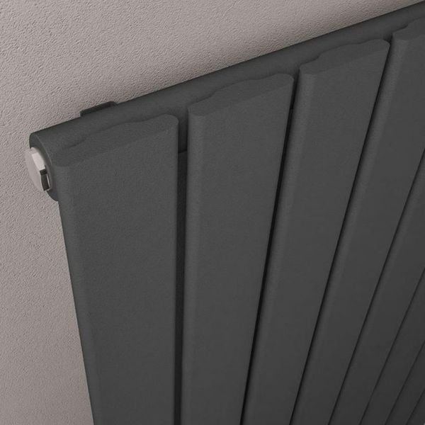 Eastbrook Warrington Type 10 1800 x 300 Matt Anthracite Designer Radiator #3