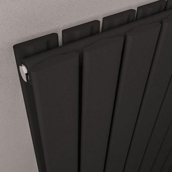 Eastbrook Warrington Type 20 1800 x 532 Matt Black Designer Radiator #3