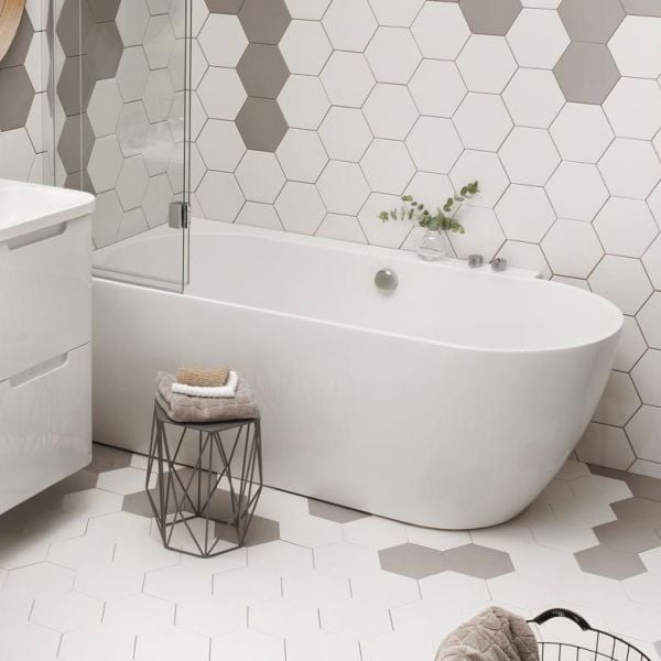 Waters Baths Ebb Hybrid 1660mm Left Hand Shower Bath #4
