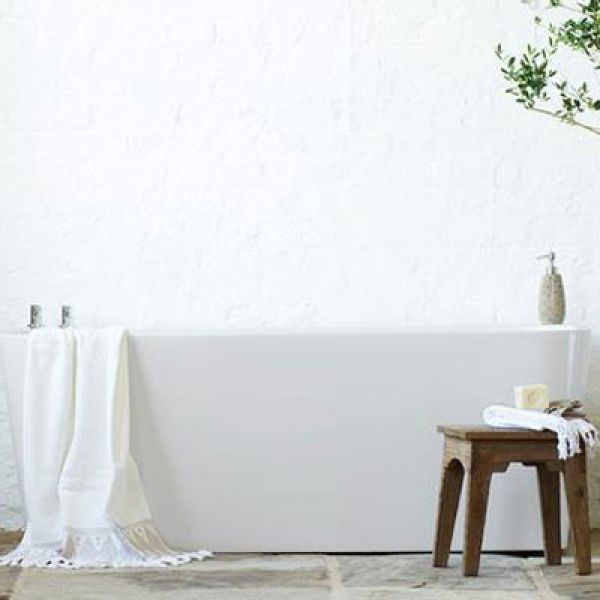 Waters Baths River 1600mm Back to Wall Double Ended Bath #4