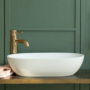 Waters Cloud 550 x 350 Gloss White Countertop Basin