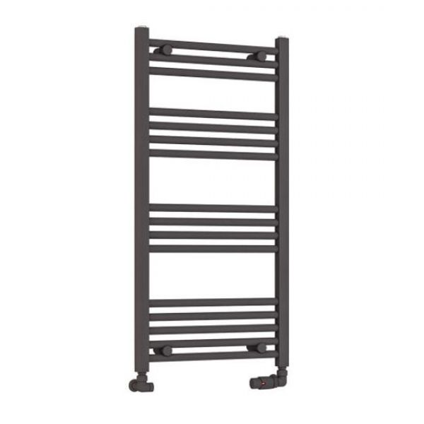 Eastbrook Wendover 1000 x 500 Straight Matt Anthracite Towel Rail
