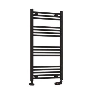 Eastbrook Wendover 1000 x 500 Straight Matt Black Towel Rail