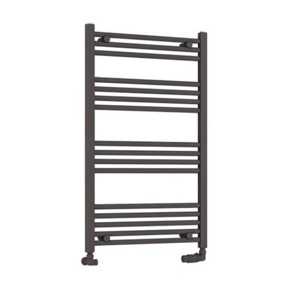 Eastbrook Wendover 1000 x 600 Straight Matt Anthracite Towel Rail