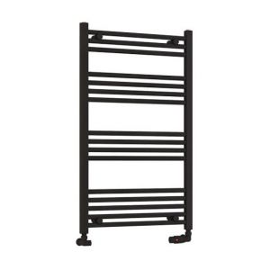 Eastbrook Wendover 1000 x 600 Straight Matt Black Towel Rail