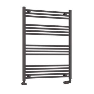 Eastbrook Wendover 1000 x 750 Straight Matt Anthracite Towel Rail