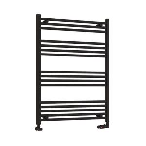 Eastbrook Wendover 1000 x 750 Straight Matt Black Towel Rail