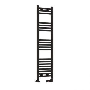 Eastbrook Wendover 1200 x 300 Straight Matt Black Towel Rail