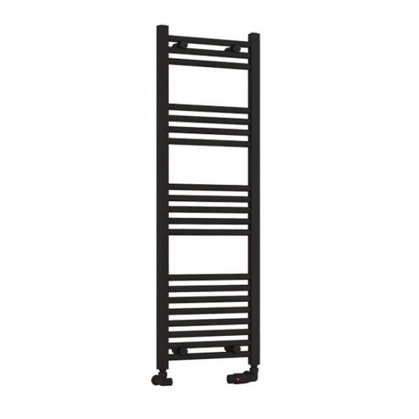 Eastbrook Wendover 1200 x 400 Straight Matt Black Towel Rail