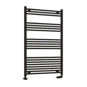 Eastbrook Wendover 1200 x 750 Straight Matt Black Towel Rail