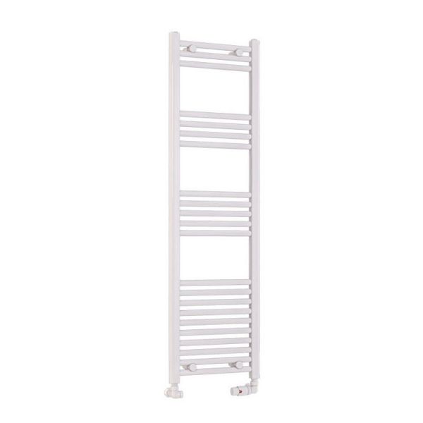 Eastbrook Wendover 1400 x 400 Straight Gloss White Towel Rail