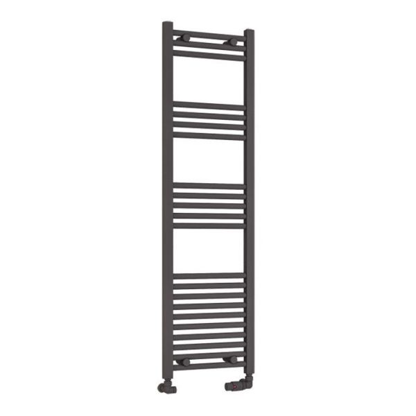 Eastbrook Wendover 1400 x 400 Straight Matt Anthracite Towel Rail