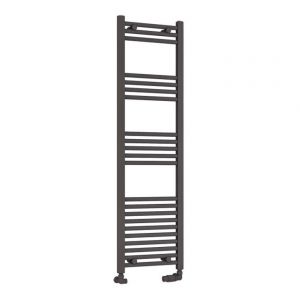 Eastbrook Wendover 1400 x 400 Straight Matt Anthracite Towel Rail