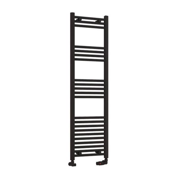 Eastbrook Wendover 1400 x 400 Straight Matt Black Towel Rail