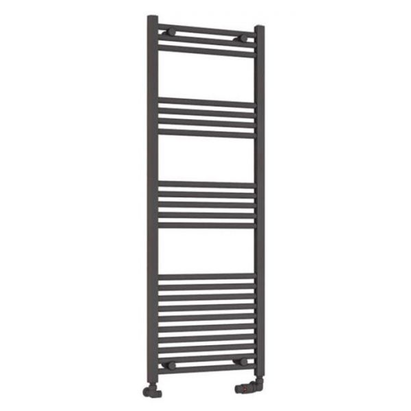 Eastbrook Wendover 1400 x 500 Straight Matt Anthracite Towel Rail