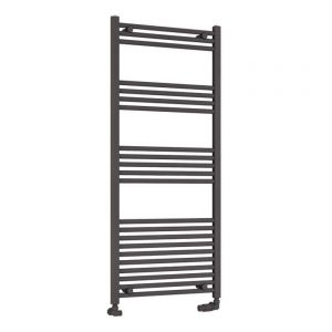 Eastbrook Wendover 1400 x 600 Straight Matt Anthracite Towel Rail