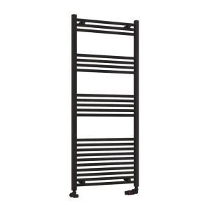 Eastbrook Wendover 1400 x 600 Straight Matt Black Towel Rail