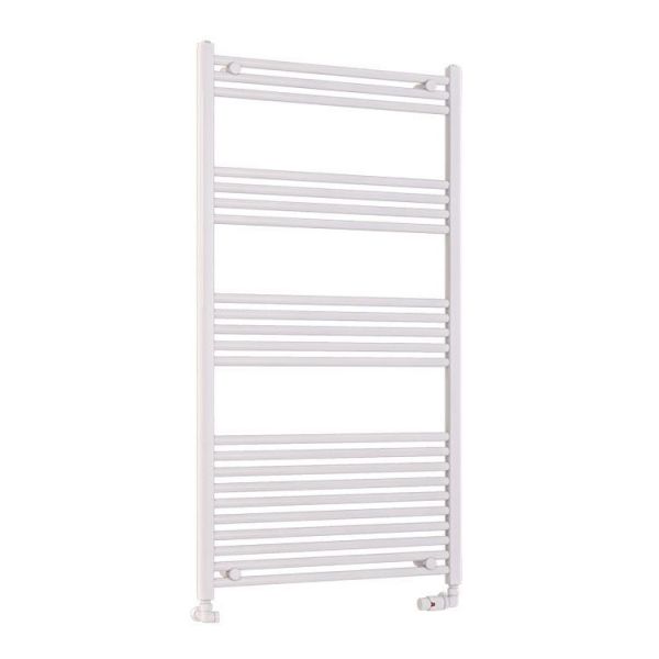 Eastbrook Wendover 1400 x 750 Straight Gloss White Towel Rail