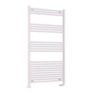 Eastbrook Wendover 1400 x 750 Straight Gloss White Towel Rail
