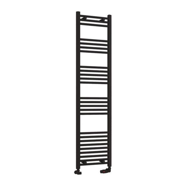 Eastbrook Wendover 1600 x 400 Straight Matt Black Towel Rail