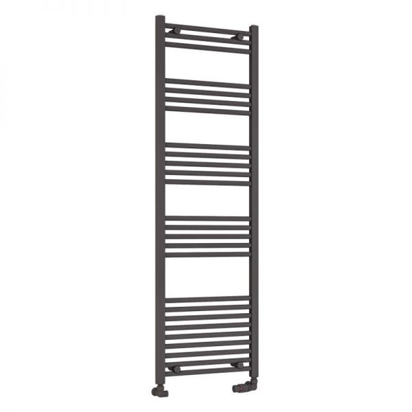 Eastbrook Wendover 1600 x 500 Straight Matt Anthracite Towel Rail