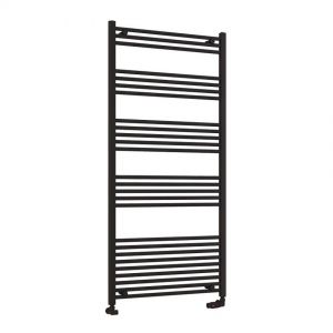 Eastbrook Wendover 1600 x 750 Straight Matt Black Towel Rail