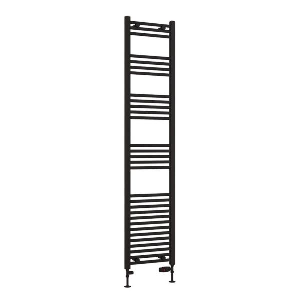 Eastbrook Wendover 1800 x 400 Straight Matt Black Towel Rail