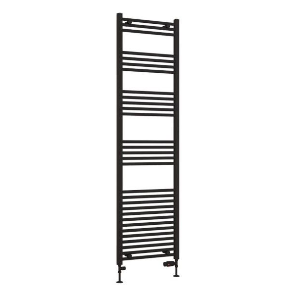 Eastbrook Wendover 1800 x 500 Straight Matt Black Towel Rail