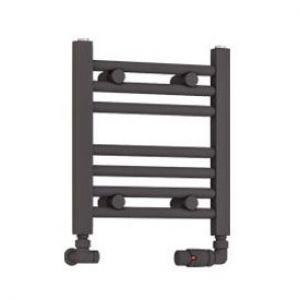 Eastbrook Wendover 360 x 400 Horizontal Straight Matt Anthracite Towel Rail