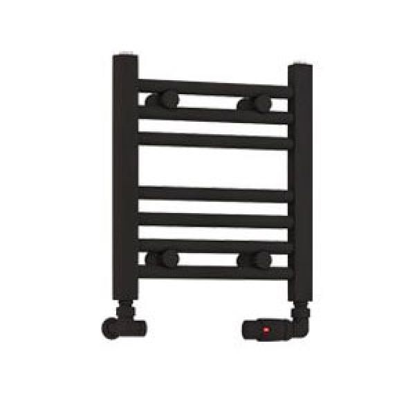 Eastbrook Wendover 360 x 400 Horizontal Straight Matt Black Towel Rail