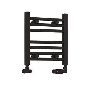 Eastbrook Wendover 360 x 400 Horizontal Straight Matt Black Towel Rail
