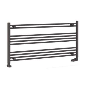 Eastbrook Wendover 600 x 1200 Horizontal Straight Matt Anthracite Towel Rail