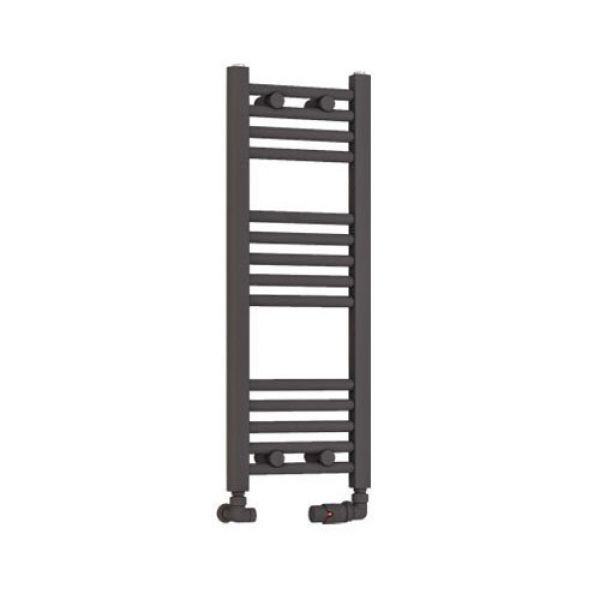 Eastbrook Wendover 800 x 300 Straight Matt Anthracite Towel Rail