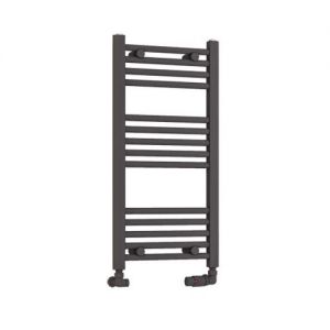 Eastbrook Wendover 800 x 400 Straight Matt Anthracite Towel Rail