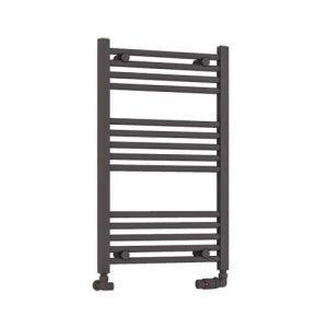 Eastbrook Wendover 800 x 500 Straight Matt Anthracite Towel Rail