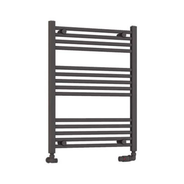 Eastbrook Wendover 800 x 600 Straight Matt Anthracite Towel Rail