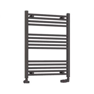 Eastbrook Wendover 800 x 600 Straight Matt Anthracite Towel Rail