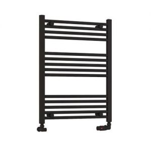 Eastbrook Wendover 800 x 600 Straight Matt Black Towel Rail