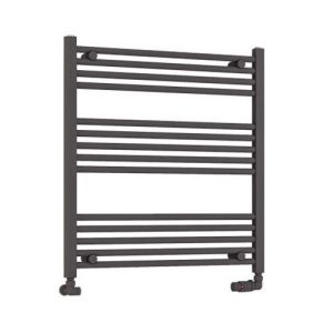 Eastbrook Wendover 800 x 750 Straight Matt Anthracite Towel Rail